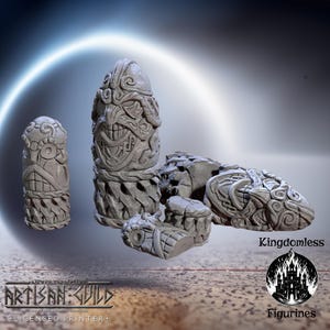 Dwarven Stone Idol Terrain DnD Miniature | Tabletop RPG DnD Mini | D&D Figurines for Pathfinder Fantasy Gaming | Artisan Guild | Gift