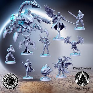 Classic JRPG Vol. 4 Full Set DnD Miniature, Tabletop RPG DnD Mini, D&D Figurines, Pathfinder Fantasy Gaming, RN Estudio