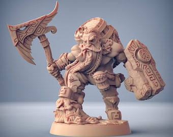Dwarf Champion DnD Miniature | Tabletop RPG DnD Mini | D&D Figurines for Fantasy Gaming and Pathfinder | Artisan Guild Modular