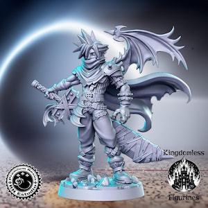 Human Blademaster DnD Miniature, Tabletop RPG DnD Mini, D&D Figurines, Fantasy Gaming and Pathfinder, RN Estudio