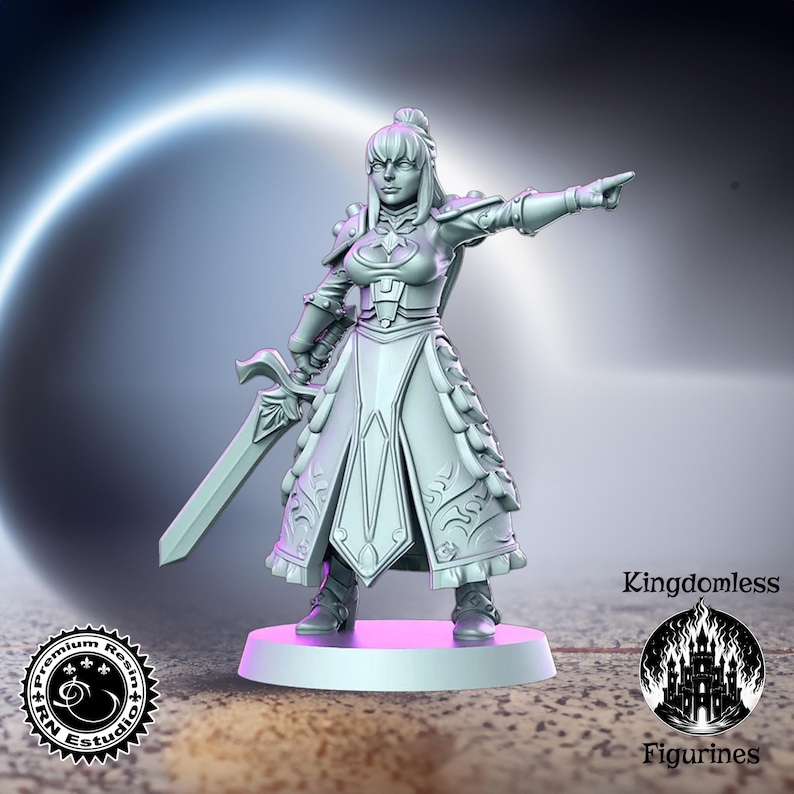 Human Female Warrior Mini: RPG Tabletop Miniature, Rnestudio - Etsy