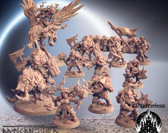 Dwarven Oathbreakers Miniature Set | Modular Resin RPG Miniatures, Artisan Guild