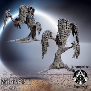 Ancient Willow Tree Terrain DnD Miniature, Tabletop RPG DnD Mini, D&D Figurines for Pathfinder Fantasy Gaming, Artisan Guild Gift