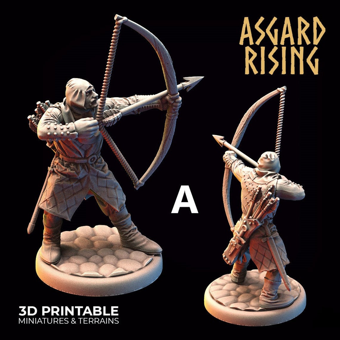 Medieval Archers DND Miniature Dnd Tabletop RPG Mini D&D Etsy