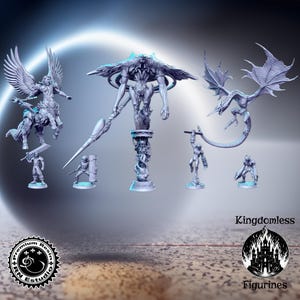 Classic JRPG Vol 7 Full Set DnD Miniature, Tabletop RPG DnD Mini, D&D Figurines, Fantasy Gaming and Pathfinder, RN Estudio, Gift