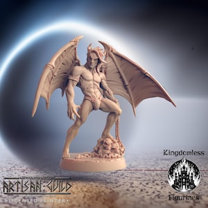 Male Demon Pinup DnD Miniature | Tabletop RPG Mini | D&D Figurines | Pathfinder Fantasy Gaming | Artisan Guild Modular