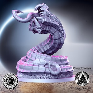 Serpent Creature DnD Mini | Tabletop RPG Miniature | D&D Figurines | Pathfinder Fantasy Gaming | RNEstudio | Epic Boss