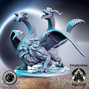 Chimaeria DnD Miniature, Tabletop RPG DnD Mini, D&D Figurines, Fantasy Gaming and Pathfinder, RN Estudio