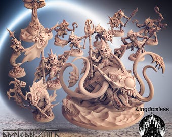 Deathtide Jurakin Miniature Set | Artisan Guild DnD RPG Miniatures