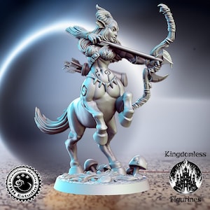 Female Centaur Archer, Tabletop RPG DnD Mini, D&D Figurines, Fantasy Gaming and Pathfinder, RN Estudio