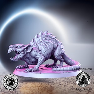 Rat Boss DnD Mini | Tabletop RPG Miniature | D&D Figurines | Pathfinder Fantasy Gaming | RNEstudio | Creature