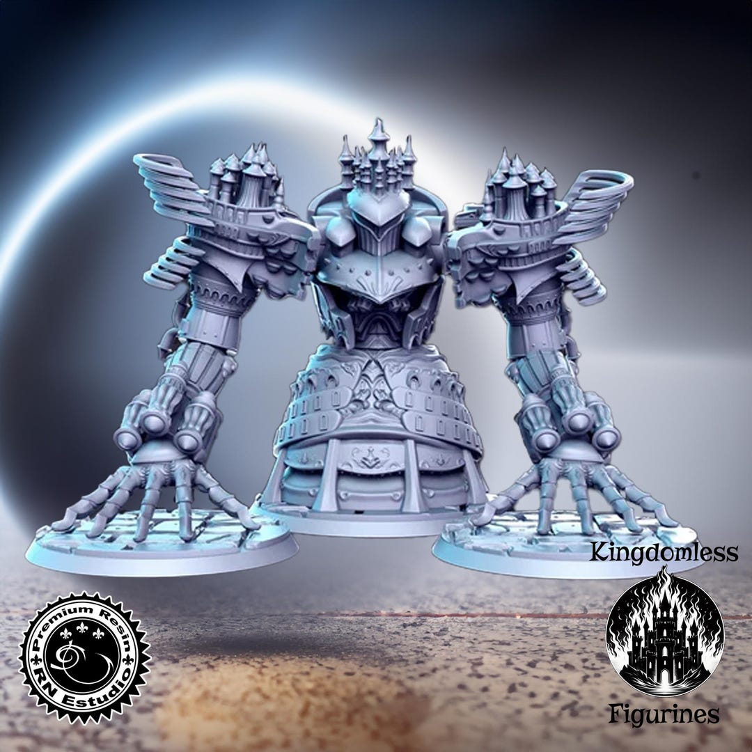 Huge Mechanical Knight Dnd Miniature, Tabletop RPG Dnd Mini, D&D ...