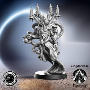 Candle Eye Demon Mini | DnD Tabletop RPG Miniature | D&D Figurines | Pathfinder Fantasy Gaming | Gothic Horror Boss