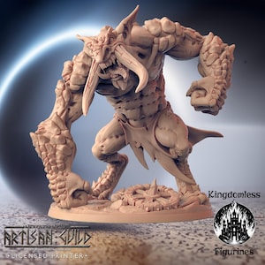 Rock Troll DnD Miniature | Tabletop RPG DnD Mini | D&D Figurines for Fantasy Gaming and Pathfinder | Artisan Guild