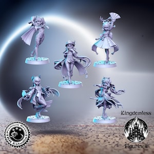 Classic JRPG Vol 30 Full Set DnD Miniature, Tabletop RPG DnD Mini, D&D Figurines, Fantasy Gaming and Pathfinder, RN Estudio, Gift