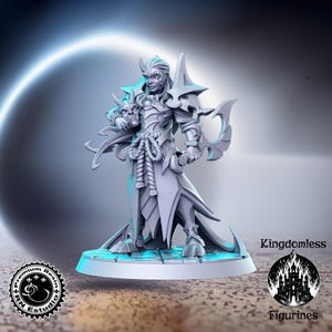 Warrior Samurai DnD Miniature, Tabletop RPG DnD Mini, D&D Figurines, Fantasy Gaming and Pathfinder, RN Estudio, RNEstudio