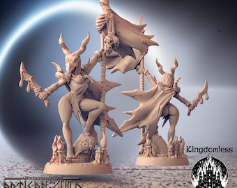 Kobold Queen Pinup DnD Miniature | Tabletop RPG Mini | D&D Figurines | Pathfinder Fantasy Gaming | Artisan Guild Modular