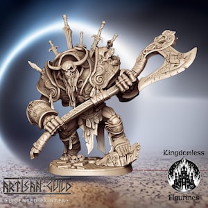Undead King DnD Miniature | Tabletop RPG DnD Mini | D&D Figurines for Fantasy Gaming and Pathfinder | Artisan Guild Modular