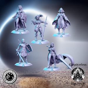 Western RPG Vol 1 Full Set DnD Miniature, Tabletop RPG DnD Mini, D&D Figurines, Fantasy Gaming and Pathfinder, RN Estudio