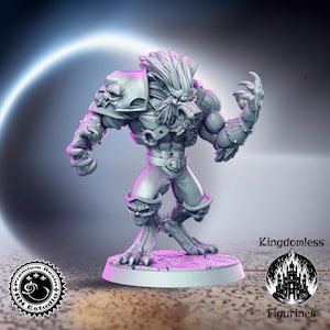 Werwolf Mini | D&D Tabletop/Rollenspiel Miniatur | D&D Figuren | Pathfinder Fantasy Zocken | RN Estudio