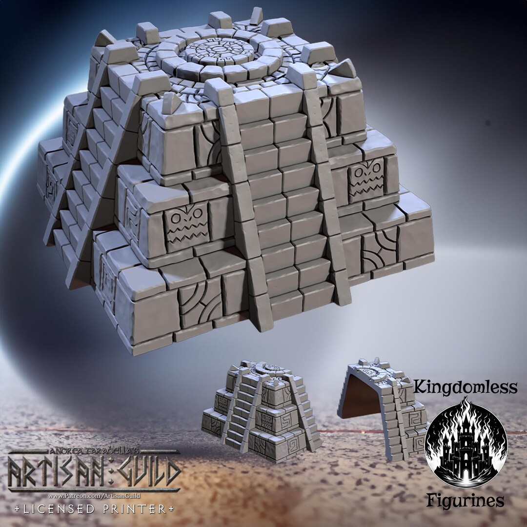 Lizardman Ziggurat Miniature | Artisan Guild, Dnd Terrain - Etsy