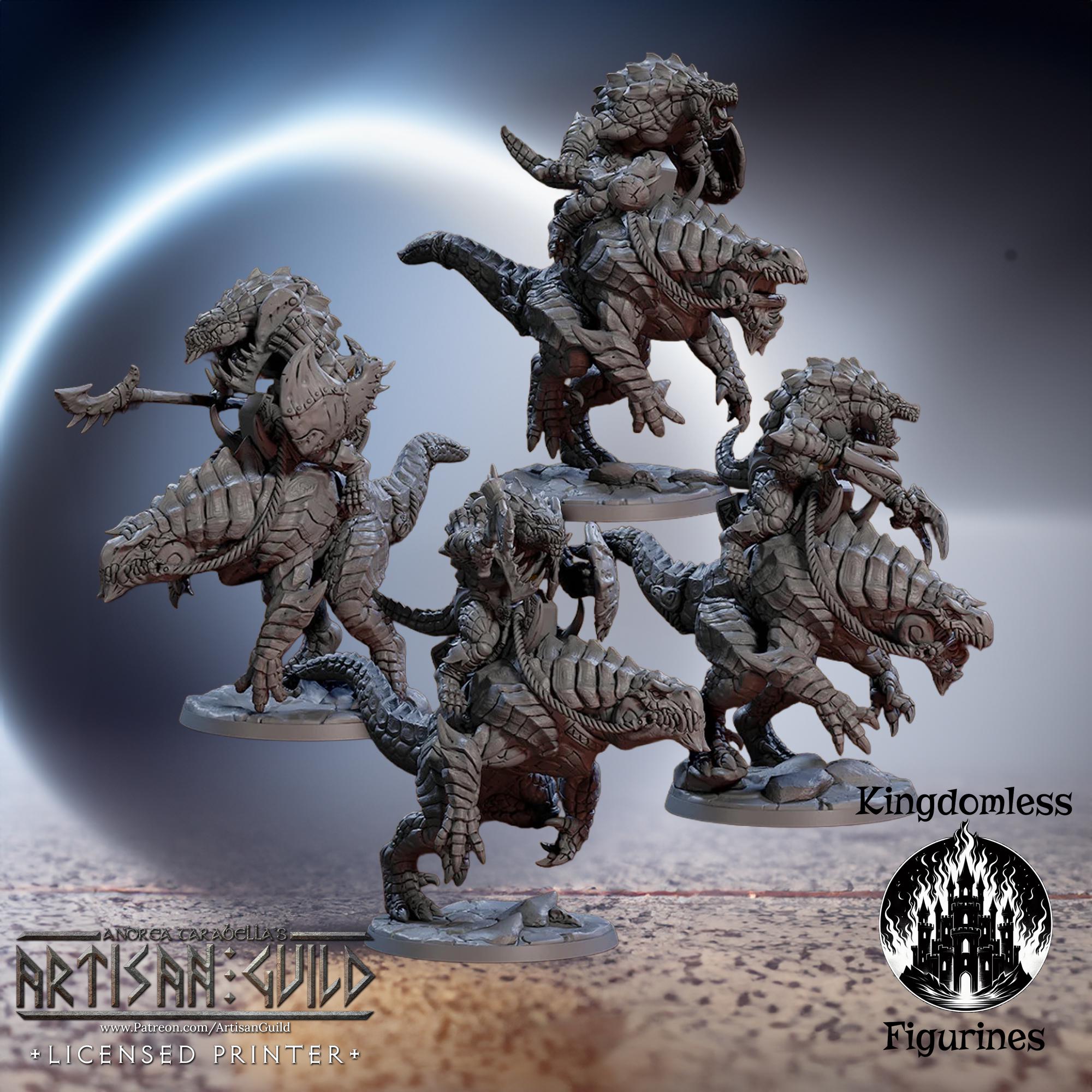 Lizardmen Riders Miniature | Artisan Guild Dnd Mini, Modular RPG ...