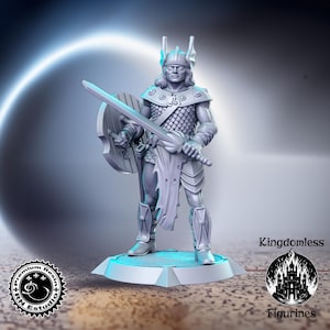 Human Paladin DnD Miniature, Tabletop RPG DnD Mini, D&D Figurines, Fantasy Gaming and Pathfinder, RN Estudio