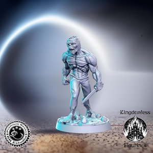Infected Soldier DnD Miniature, Tabletop RPG DnD Mini, D&D Figurines, Fantasy Gaming and Pathfinder, RN Estudio