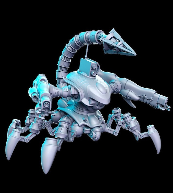 Crab Mech Dnd Miniature Tabletop RPG Dnd Mini D&D Figurines Etsy