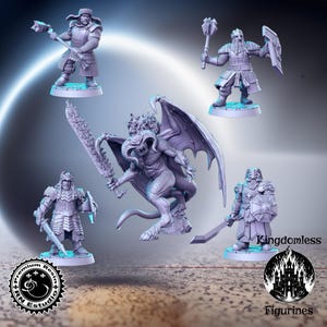 Against the Shadows Vol 4 Full Set DnD Miniature, Tabletop RPG DnD Mini, D&D Figurines, Fantasy Gaming and Pathfinder, RN Estudio, RNEstudio