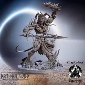 Demon Lord DnD Miniature | Tabletop RPG DnD Mini | D&D Figurines for Pathfinder Fantasy Gaming | Artisan Guild Modular