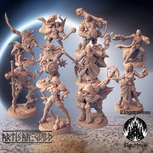 Troubles in Tavern Full Set DnD Miniature | Tabletop RPG DnD Mini | D&D Figurines for Pathfinder Fantasy Gaming | Artisan Guild | Gift Set