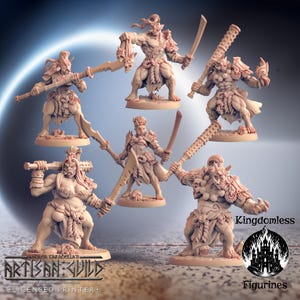 Oni Warriors DnD Miniature | Tabletop RPG DnD Mini | D&D Figurines for Fantasy Gaming and Pathfinder | Artisan Guild Modular