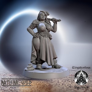 Viking Pinup DnD Miniature | Tabletop RPG DnD Mini | D&D Figurines for Pathfinder Fantasy Gaming | Artisan Guild Modular