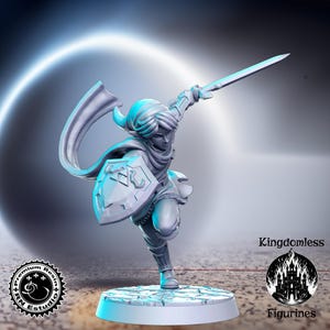 Elven Adventurer DnD Miniature, Tabletop RPG DnD Mini, D&D Figurines, Fantasy Gaming and Pathfinder, RN Estudio