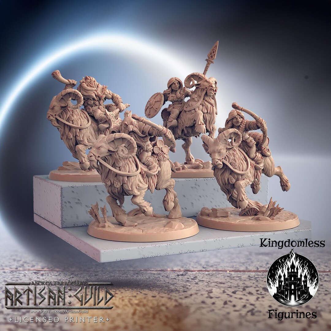 Dwarven Ram Riders Miniature | Modular Dnd Mini, Artisan Guild - Etsy