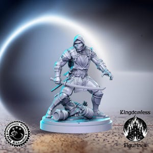 Ninja Tournament Fighter DnD Miniature, Tabletop RPG DnD Mini, D&D Figurines, Fantasy Gaming and Pathfinder, RN Estudio