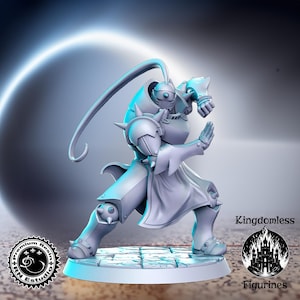 Roboter Kampfkünstler DnD Miniatur, Tabletop RPG DnD Mini, D & D Figuren, Fantasy Gaming und Pathfinder, RN Estudio