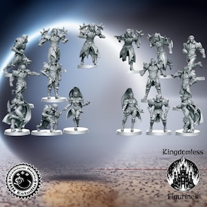 Mythbowl Vengeance Full Set DnD Miniature, Tabletop RPG DnD Mini, D&D Figurines, Fantasy Football, Fantasy Gaming and Pathfinder, RN Estudio