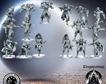 Miniaturas de Mythbowl Vengeance, set completo, RN Estudio Resin DnD Mini, juego de rol de mesa