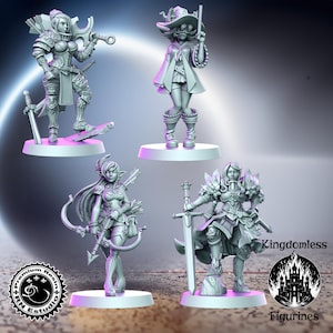 Star Reach Elite Set DnD Miniature, Tabletop RPG DnD Mini, D&D Figurines, Pathfinder and Fantasy Gaming, RN Estudio