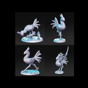 Chocobo DnD Miniature | Tabletop RPG DnD Mini | D&D Figurines | Fantasy Gaming and Pathfinder | RN Estudio