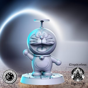 Anime Cat DnD Miniature, Tabletop RPG DnD Mini, D&D Figurines, Fantasy Gaming and Pathfinder, RN Estudio