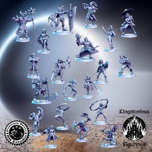 Soul Fighter Tournament Set DnD Miniature, Tabletop RPG DnD Minim, D&D Figurines, Fantasy Gaming and Pathfinder, RN Estudio