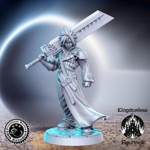 Heavy Sword Blademaster DnD Miniature | Tabletop RPG DnD Mini | D&D Figurines | Fantasy Gaming and Pathfinder | RN Estudio