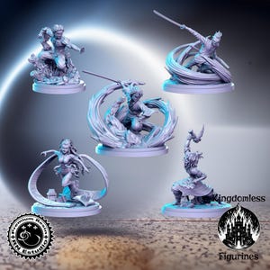 Anime Series Vol 16 Full Set DnD Miniature, Tabletop RPG DnD Mini, D&D Figurines, Fantasy Gaming and Pathfinder, RN Estudio, Gift