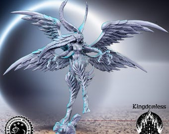 Bird Goddess DnD Miniature for Tabletop Fantasy Role Playing, RN Estudio