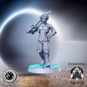 Anime Hero DnD Miniature, Tabletop RPG DnD Mini, D&D Figurines, Fantasy Gaming and Pathfinder, RN Estudio, RNEstudio