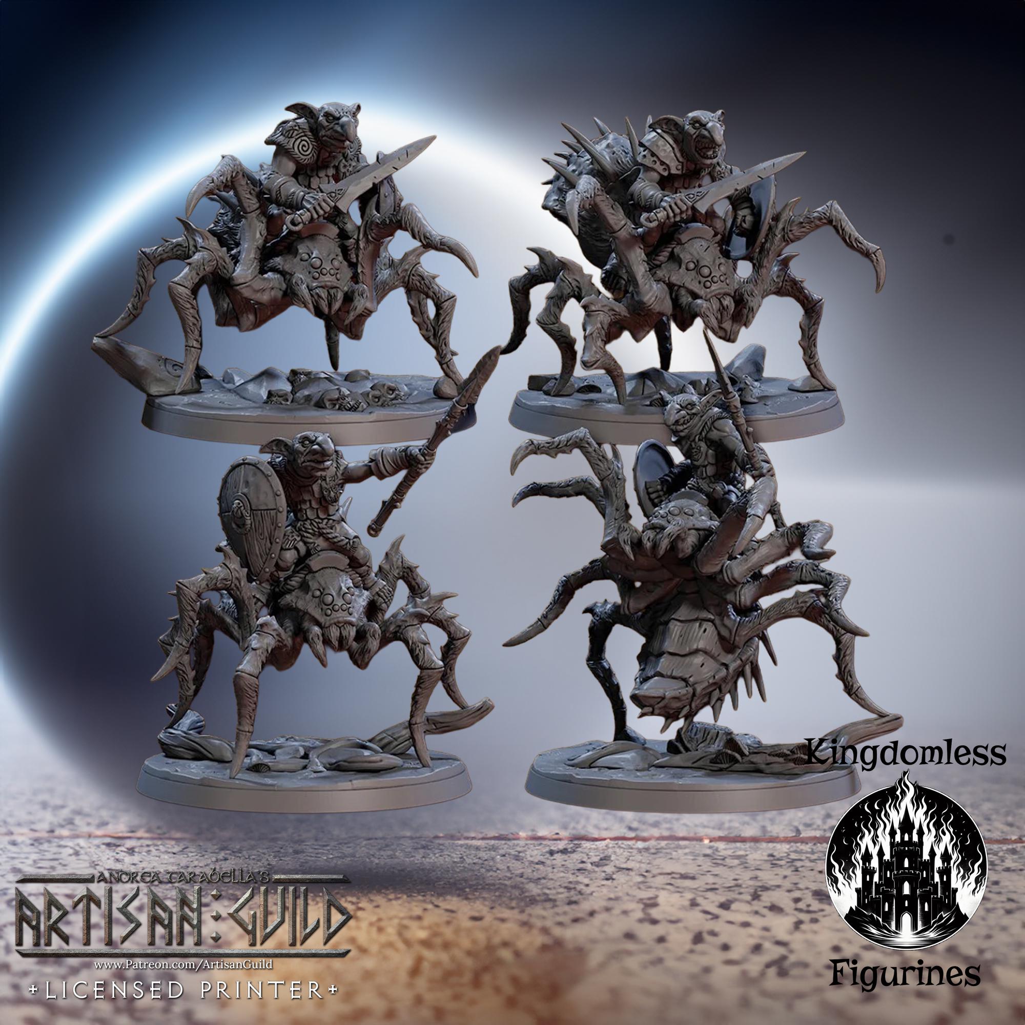 Spider Rider Dnd Goblin Spider Riders Miniature | Artisan Guild Dnd Mini, Modular - Etsy
