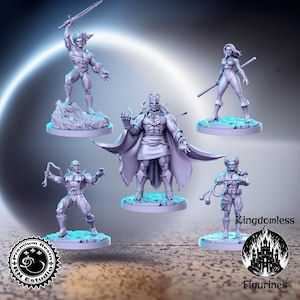 Those Wonderful 80s Vol 6 Full Set DnD Miniature, Tabletop RPG DnD Mini, D&D Figurines, Fantasy Gaming and Pathfinder, RN Estudio